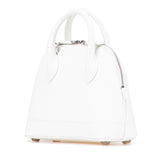 バレンシアガ ヴィル トップハンドルXXS ハンドバッグ ショルダーバッグ 2WAY ホワイト ブラック レザー レディース BALENCIAGA 【中古】